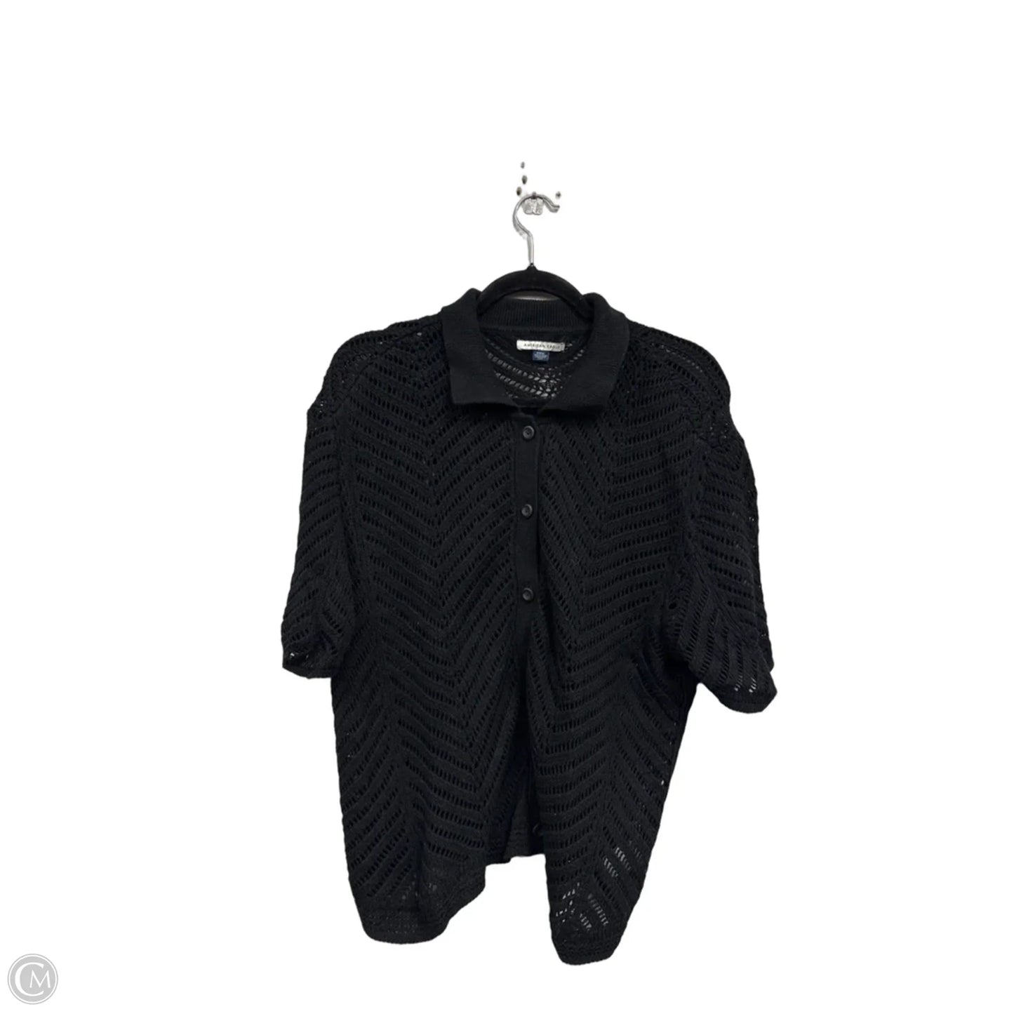 Sweater Short Sleeve By American Eagle In Black, Size: M