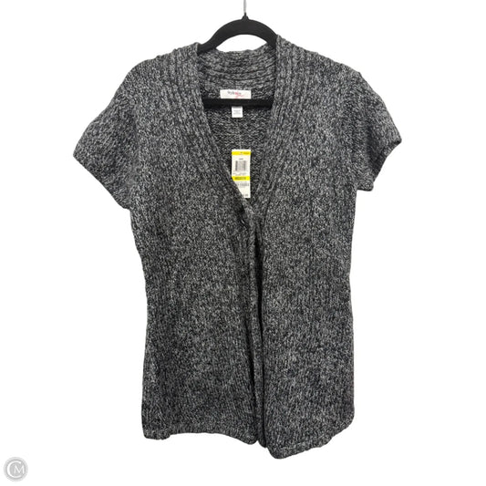 Sweater Short Sleeve By Style And Company In Grey, Size: M