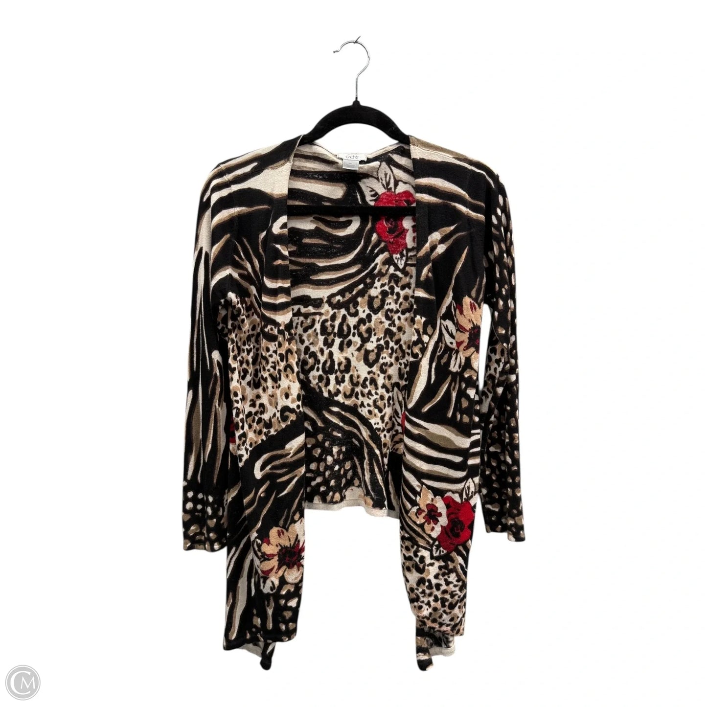 Cardigan By Cache In Animal Print, Size: Xs
