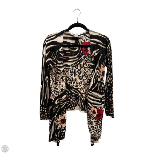 Cardigan By Cache In Animal Print, Size: Xs