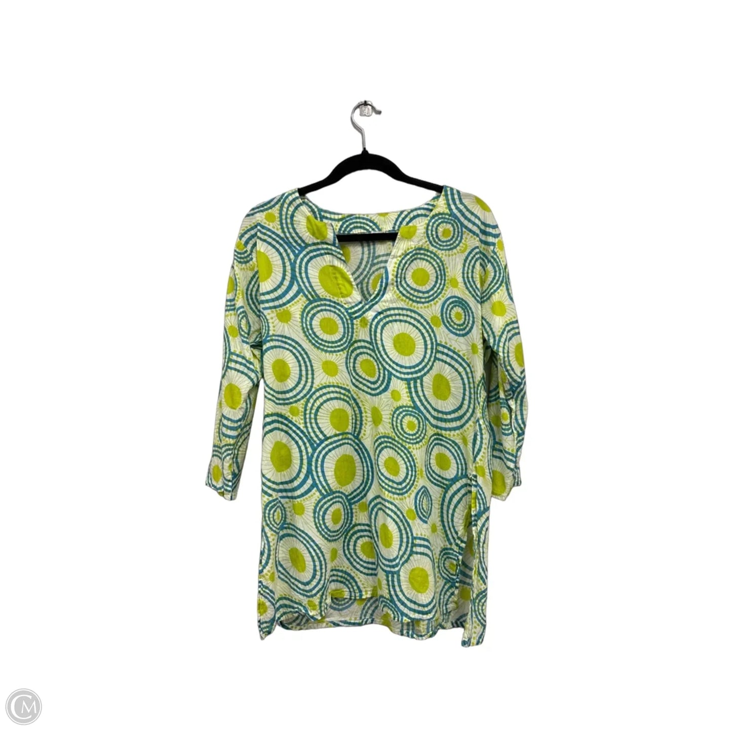 Swimwear Cover-up By Clothes Mentor In Blue & Green, Size: S