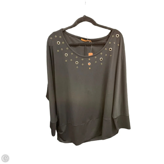 Top Long Sleeve By Belldini In Black, Size: 3x