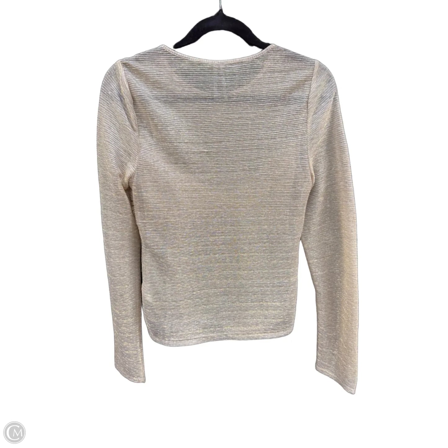 Top Long Sleeve By Anthropologie In Gold, Size: S