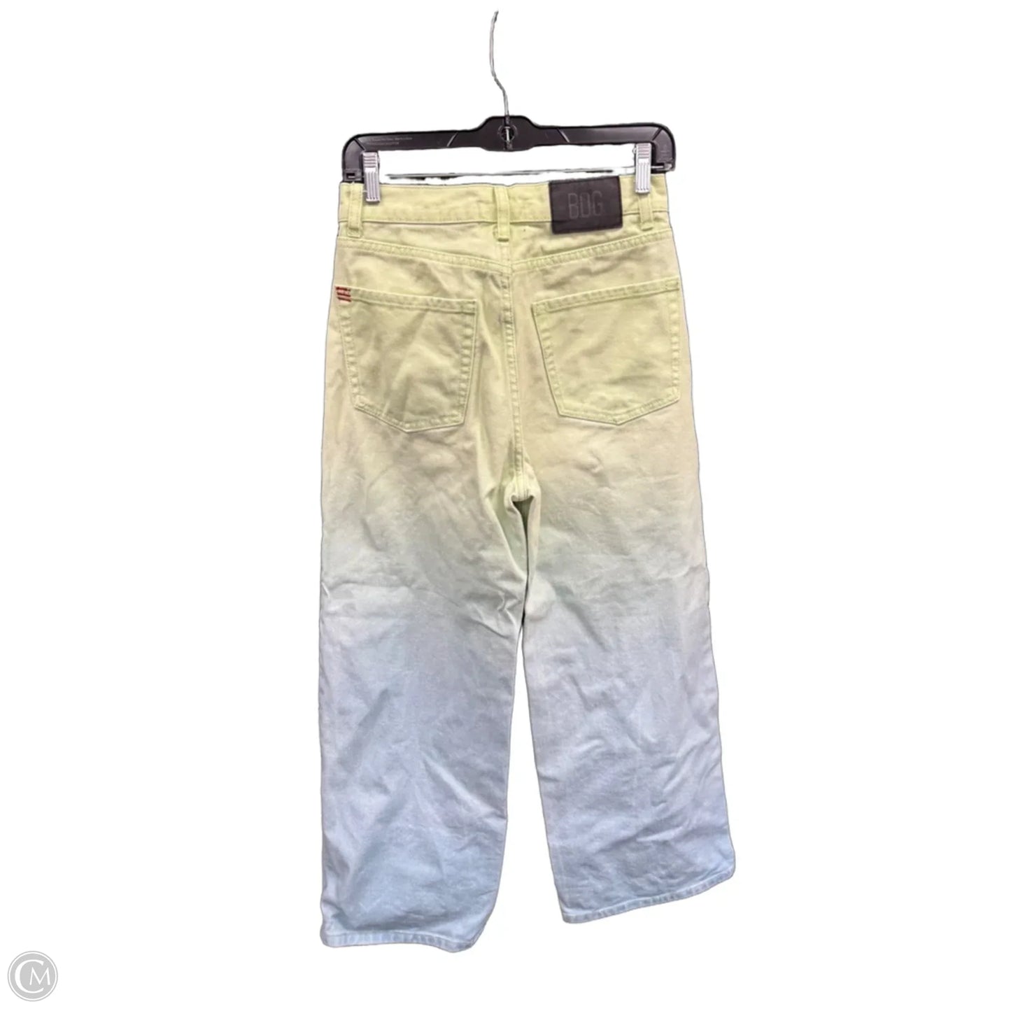Jeans Straight By Bdg In Blue & Green, Size: 4