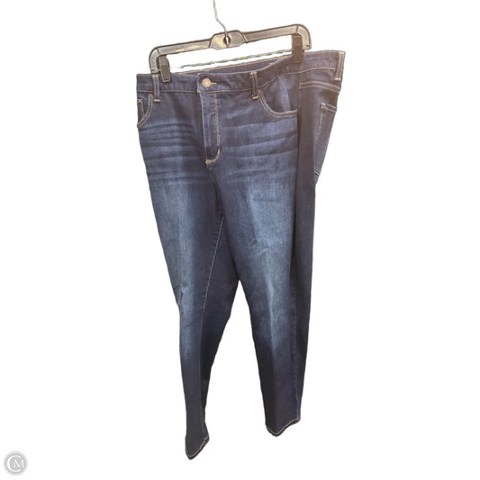 Jeans Skinny By Time And Tru In Blue Denim, Size: 18