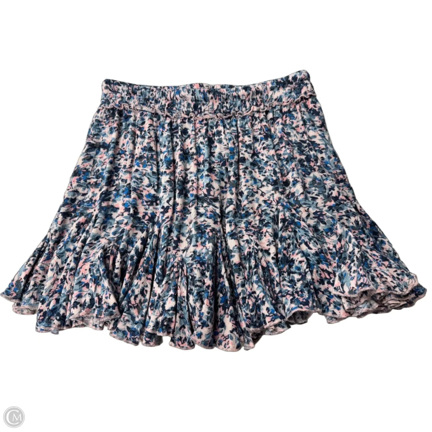 Skirt Mini & Short By Clothes Mentor In Blue & Pink, Size: L