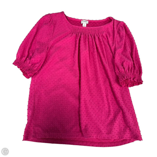 Top Short Sleeve By J. Crew In Pink, Size: S