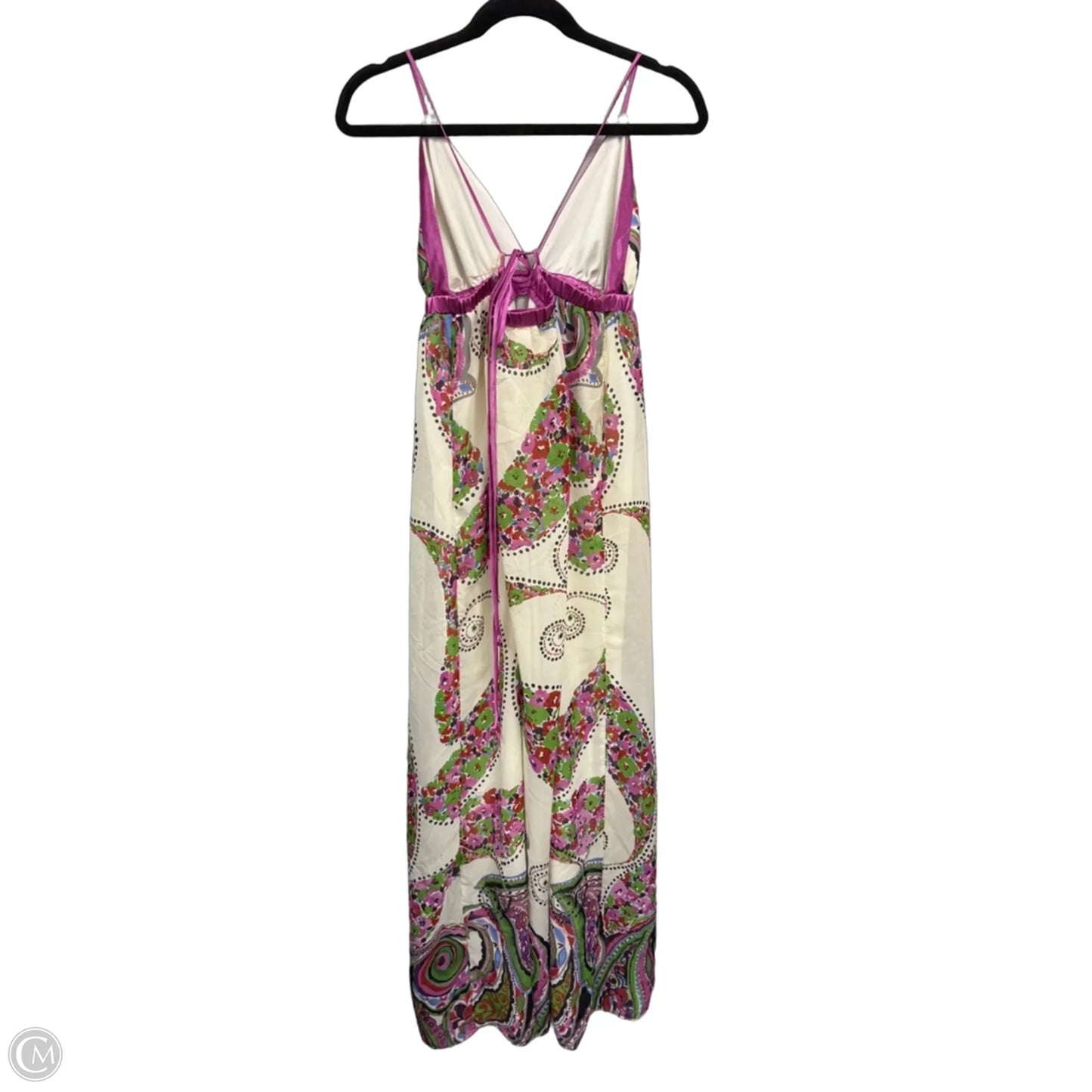Dress Casual Maxi By Clothes Mentor In Cream & Purple, Size: Xl