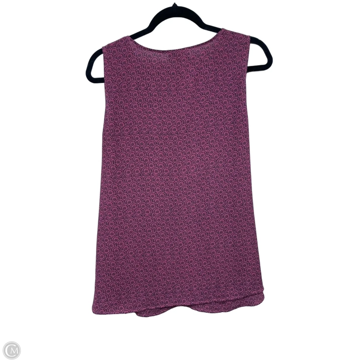 Top Sleeveless By Loft In Maroon, Size: L