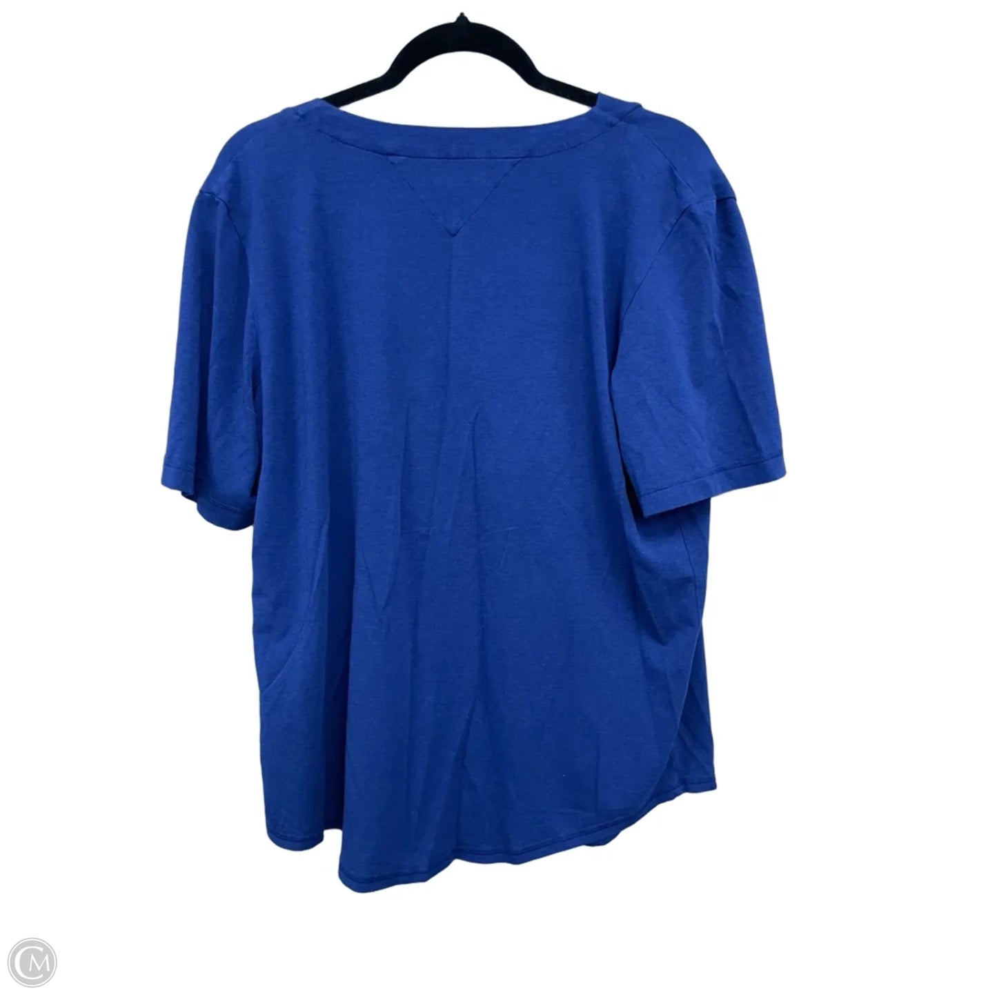 Athletic Top Short Sleeve By Tommy Hilfiger In Blue, Size: L