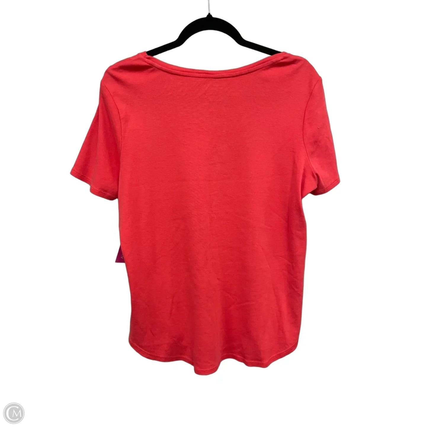 Top Short Sleeve By Chicos In Orange, Size: L