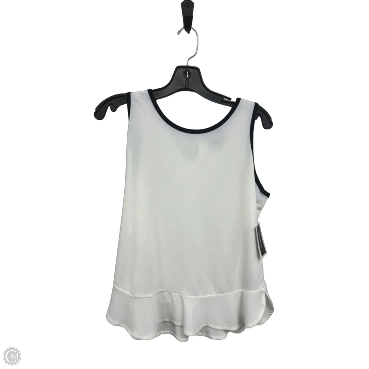 Top Sleeveless By Clothes Mentor In Black & White, Size: L