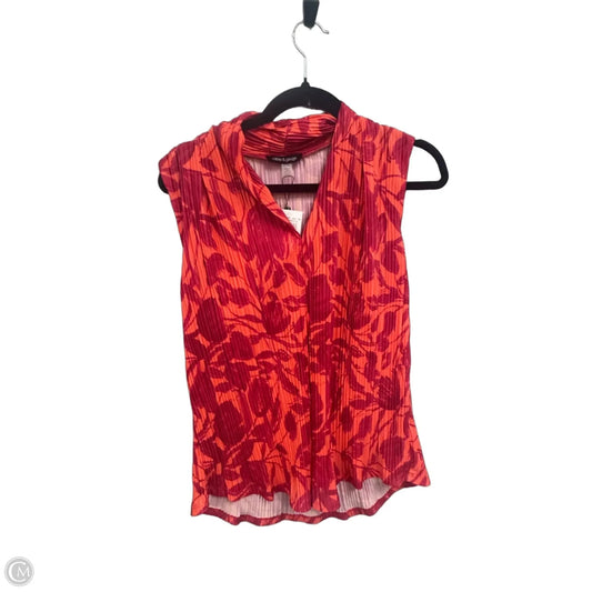 Top Sleeveless By Cable And Gauge In Orange & Pink, Size: M