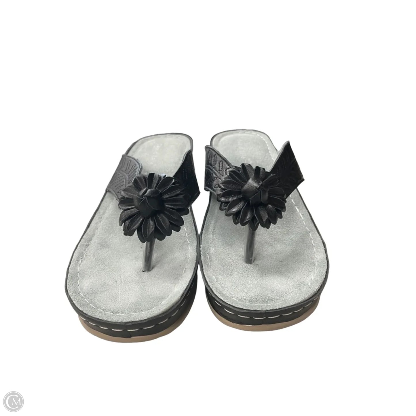 Sandals Flip Flops By Clothes Mentor In Black, Size: 8