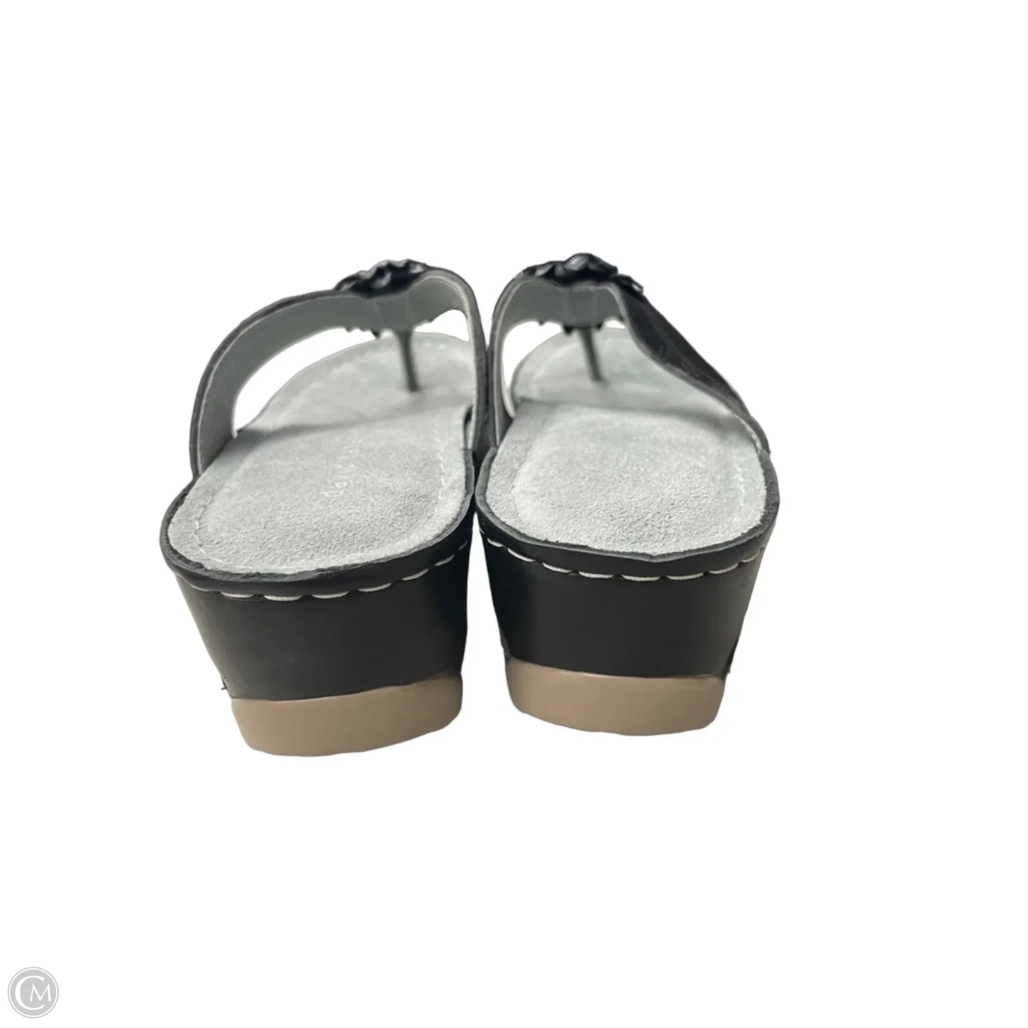 Sandals Flip Flops By Clothes Mentor In Black, Size: 8