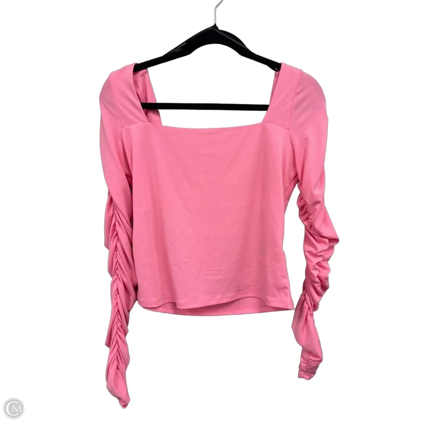 Top Long Sleeve By H&m In Pink, Size: M