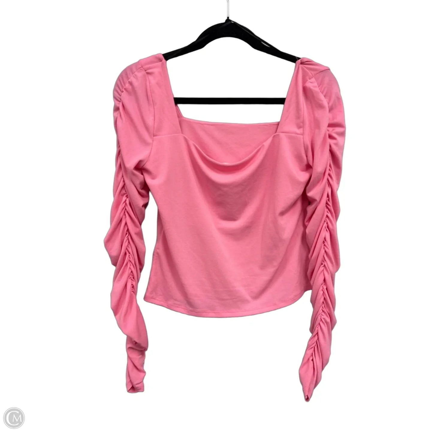 Top Long Sleeve By H&m In Pink, Size: M