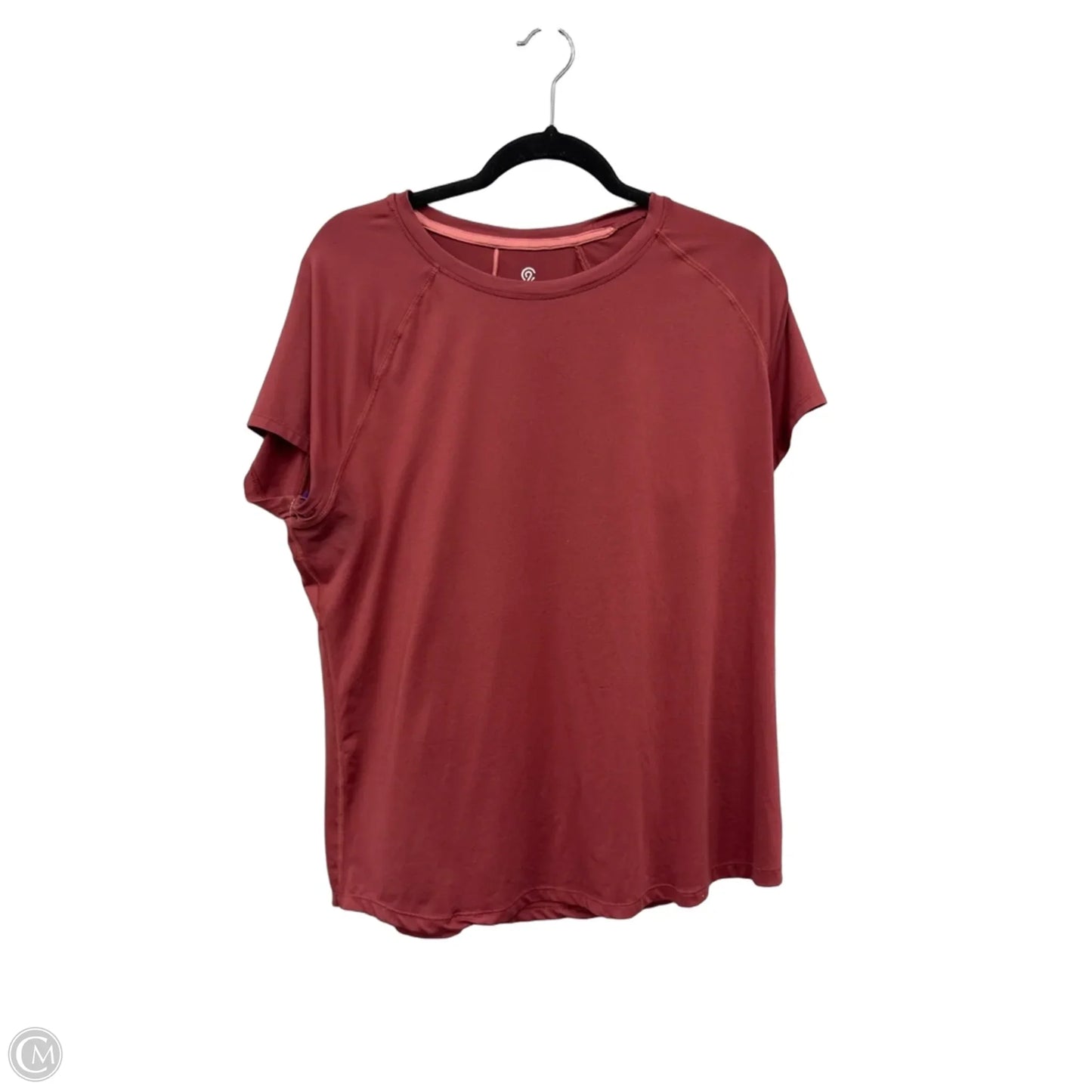 Athletic Top Short Sleeve By Champion In Red, Size: Xl