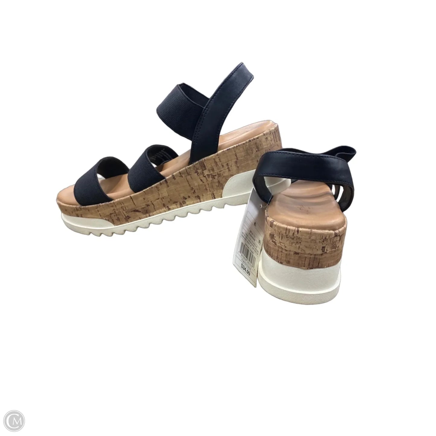 Sandals Heels Platform By Universal Thread In Black, Size: 8.5