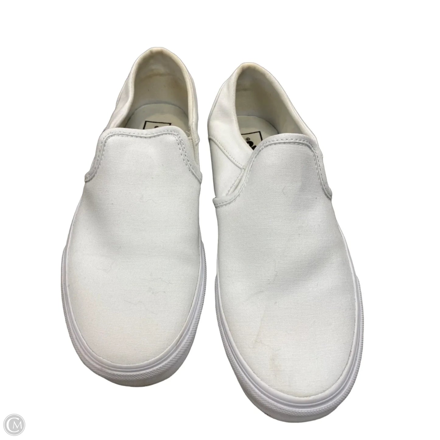 Shoes Flats By Vans In White, Size: 8.5