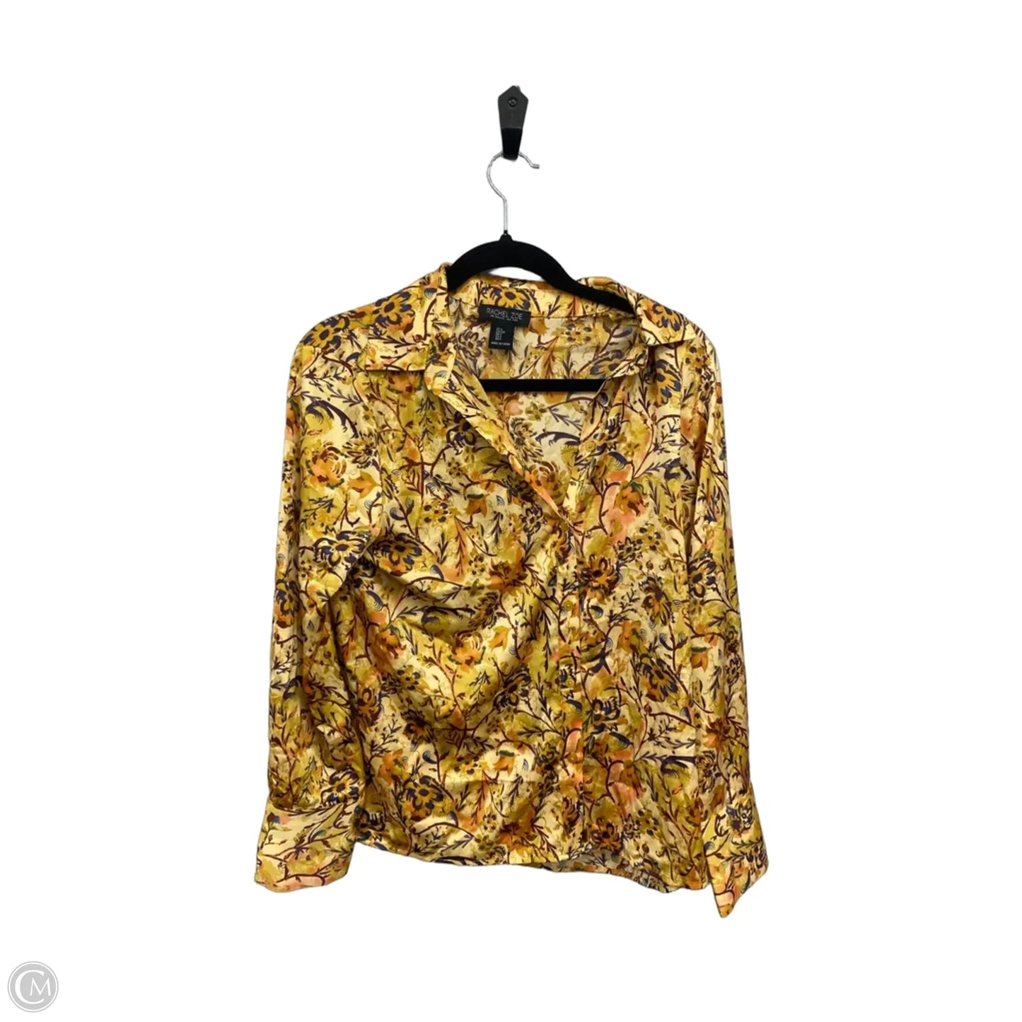 Top Long Sleeve By Rachel Zoe In Orange & Yellow, Size: S