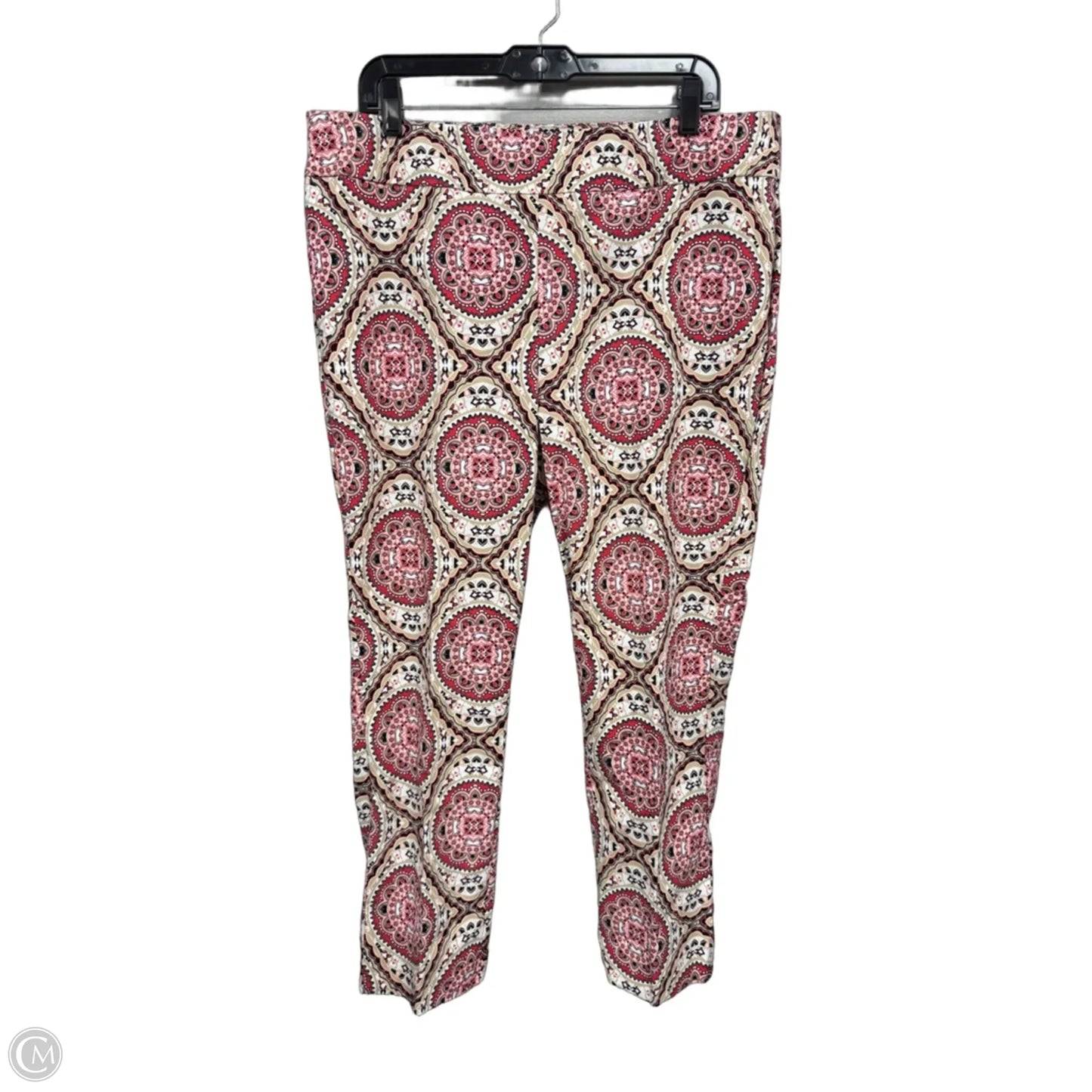 Pants Other By Chicos In Cream & Pink, Size: Xl