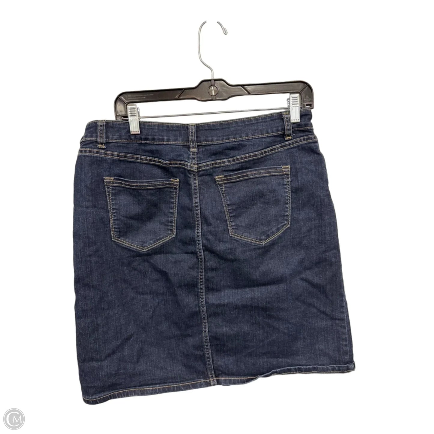 Skirt Midi By Croft And Barrow In Blue Denim, Size: 12