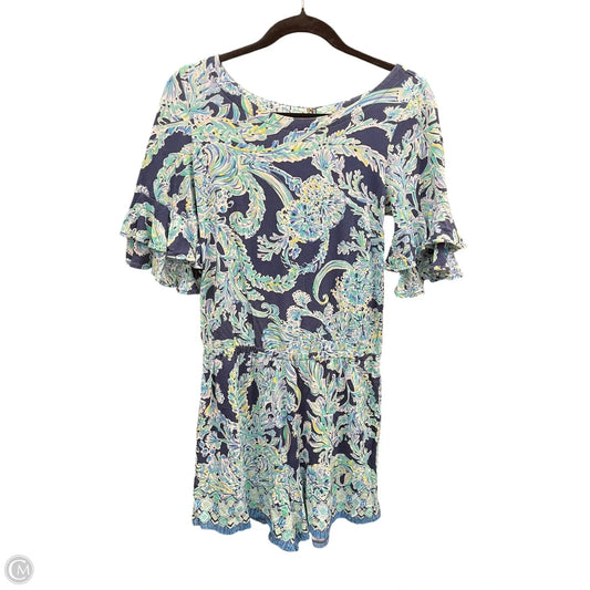 Romper Designer By Lilly Pulitzer In Blue, Size: M