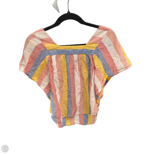 Top Short Sleeve By Beachlunchlounge In Multi-colored, Size: Xs
