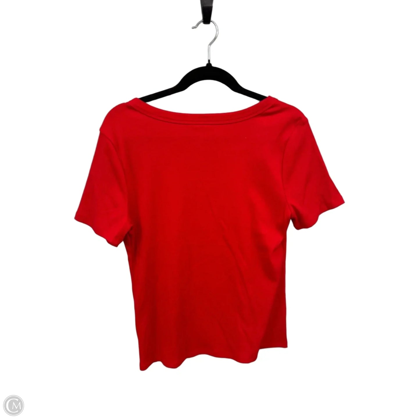 Top Short Sleeve By Cato In Red, Size: L
