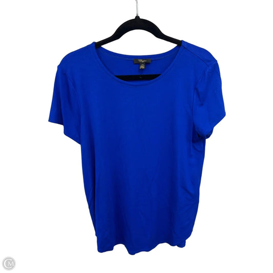 Top Short Sleeve By Cupio In Blue, Size: L