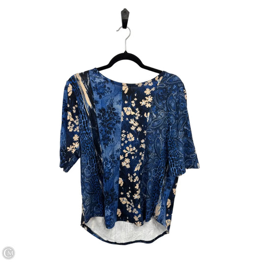 Top 3/4 Sleeve By Cupio In Black & Cream, Size: Xl