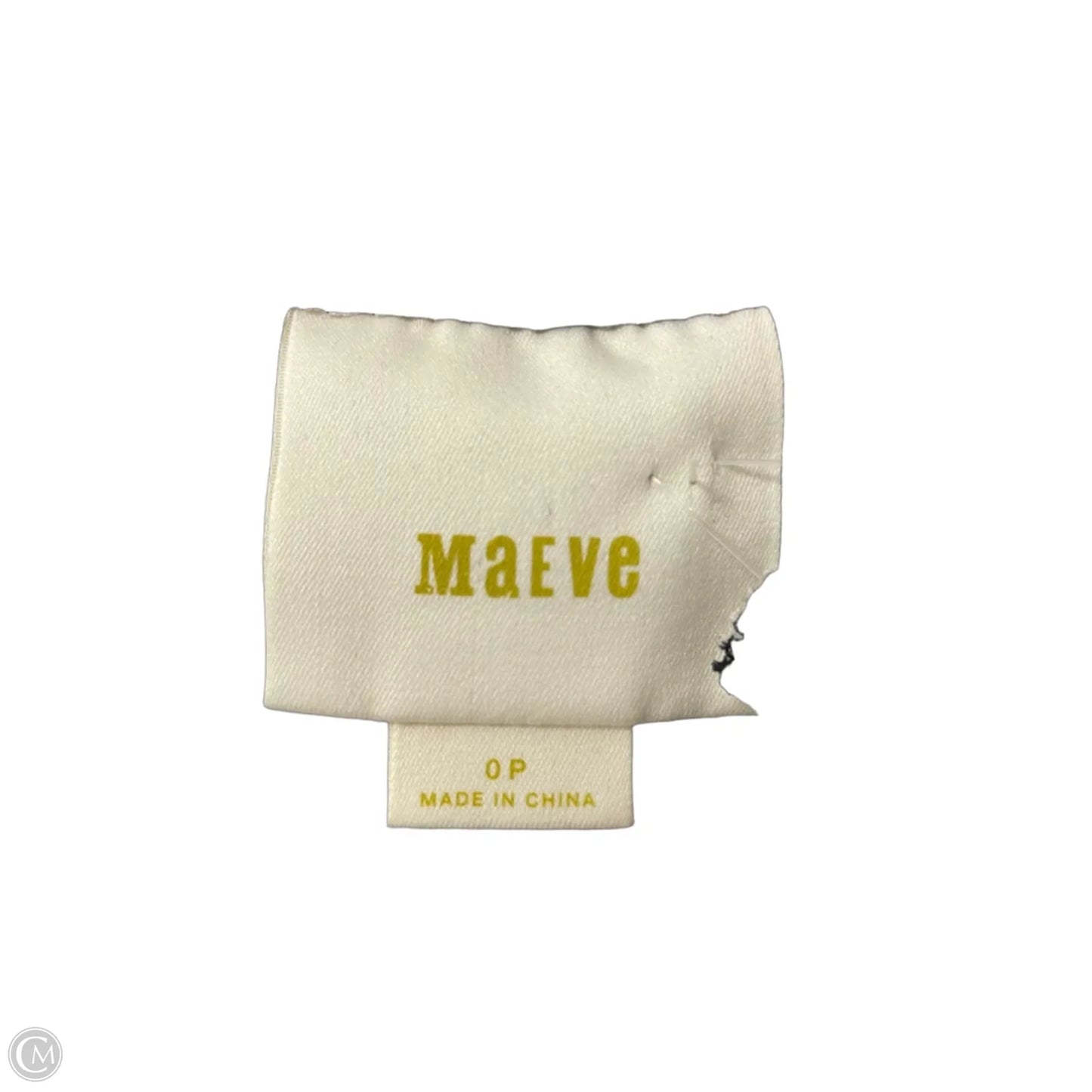 Dress Casual Maxi By Maeve In Black & White, Size: 0p