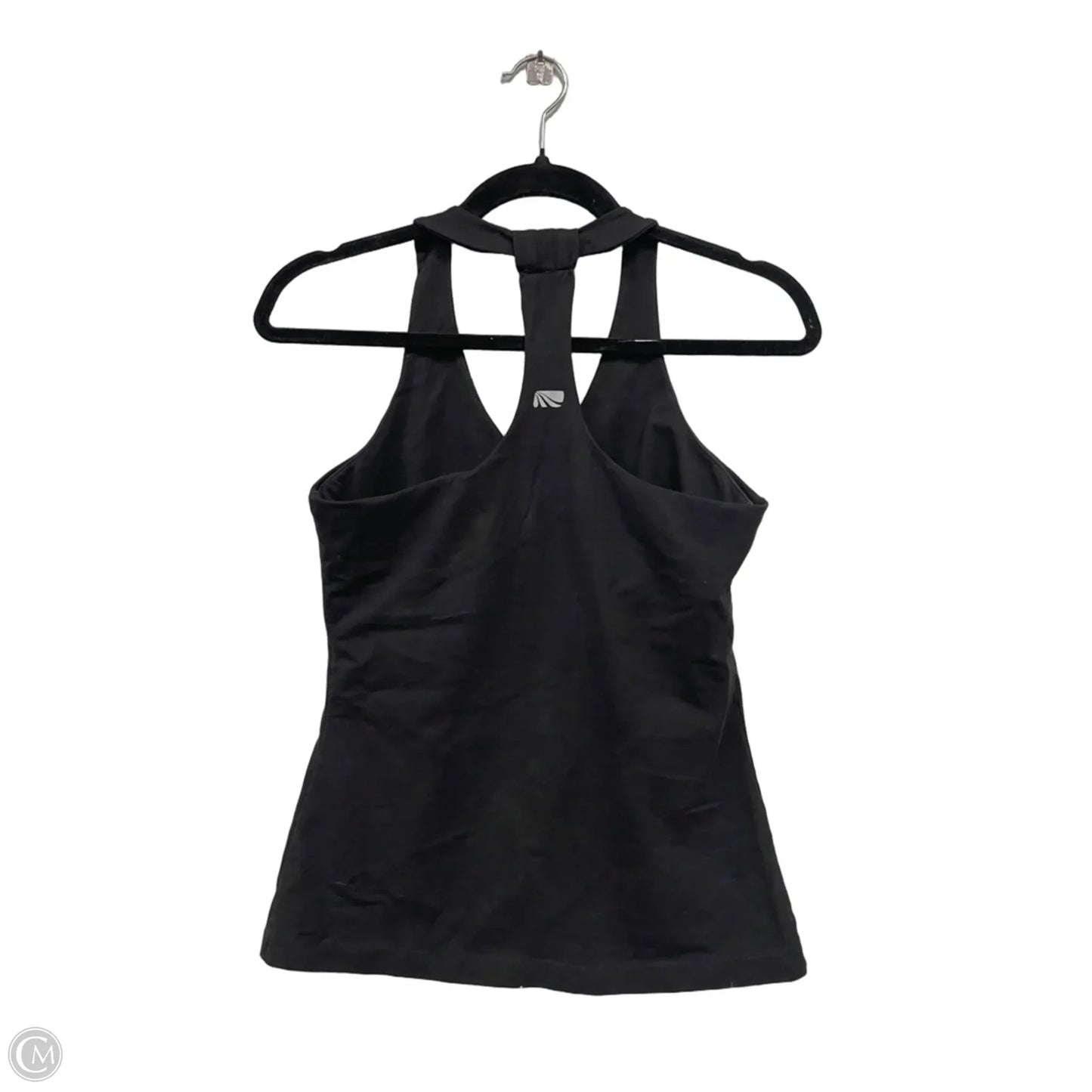 Athletic Tank Top By Marika In Black & Grey, Size: L