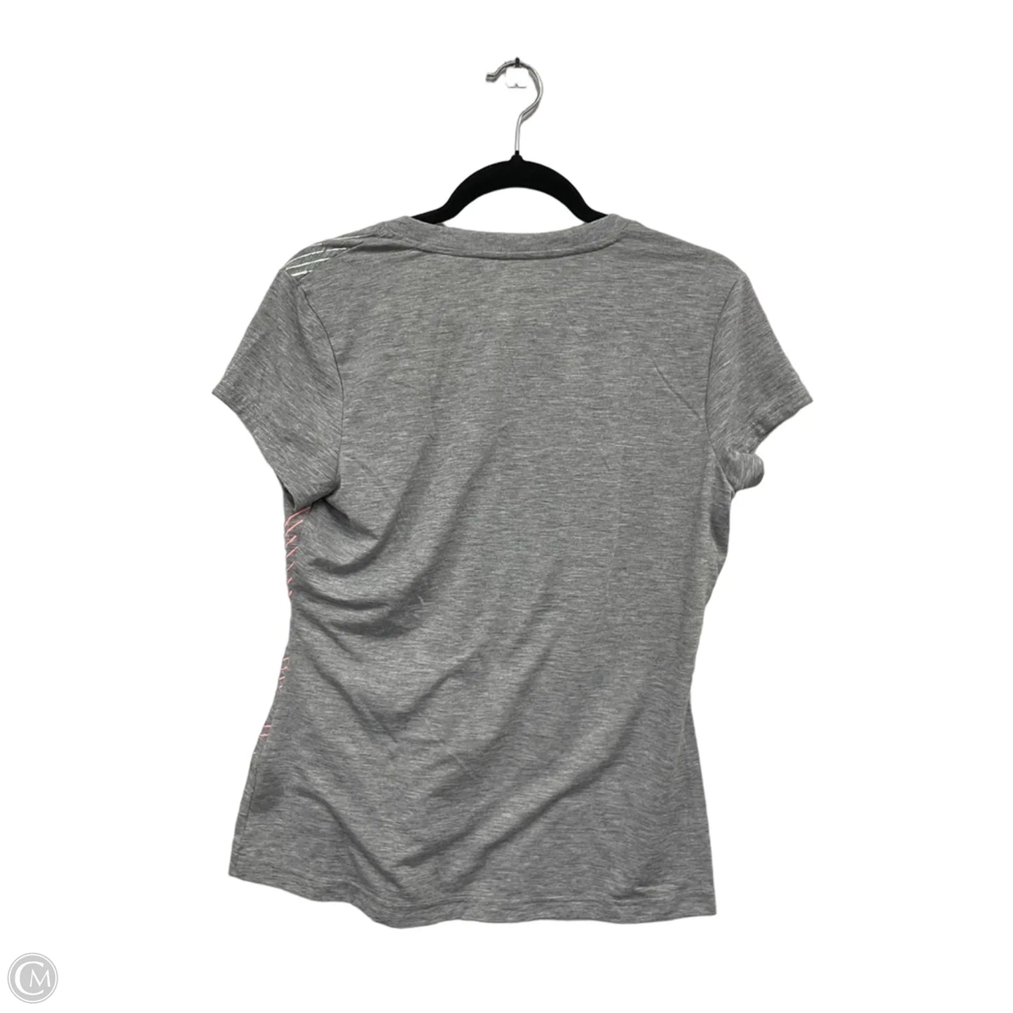 Top Short Sleeve Basic By Fila In Grey & Pink, Size: L