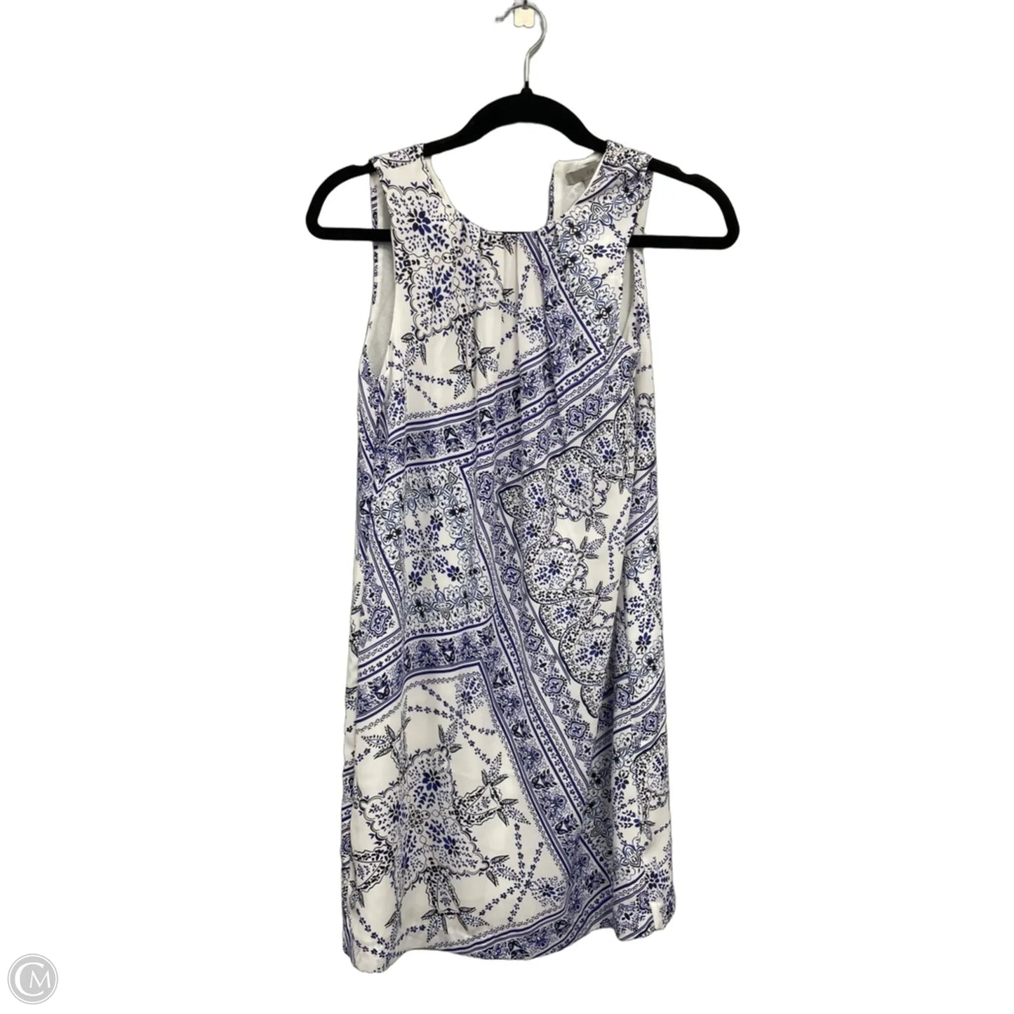 Dress Casual Short By H&m In Blue & White, Size: 0