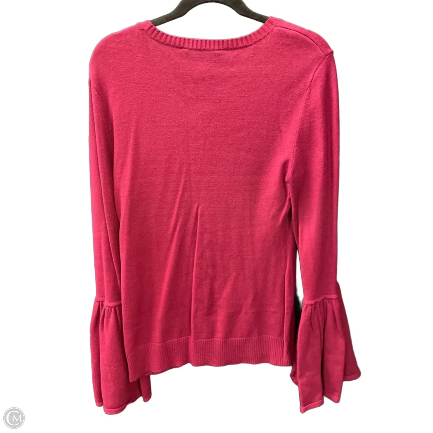 Top Long Sleeve By Bcbg In Red, Size: L