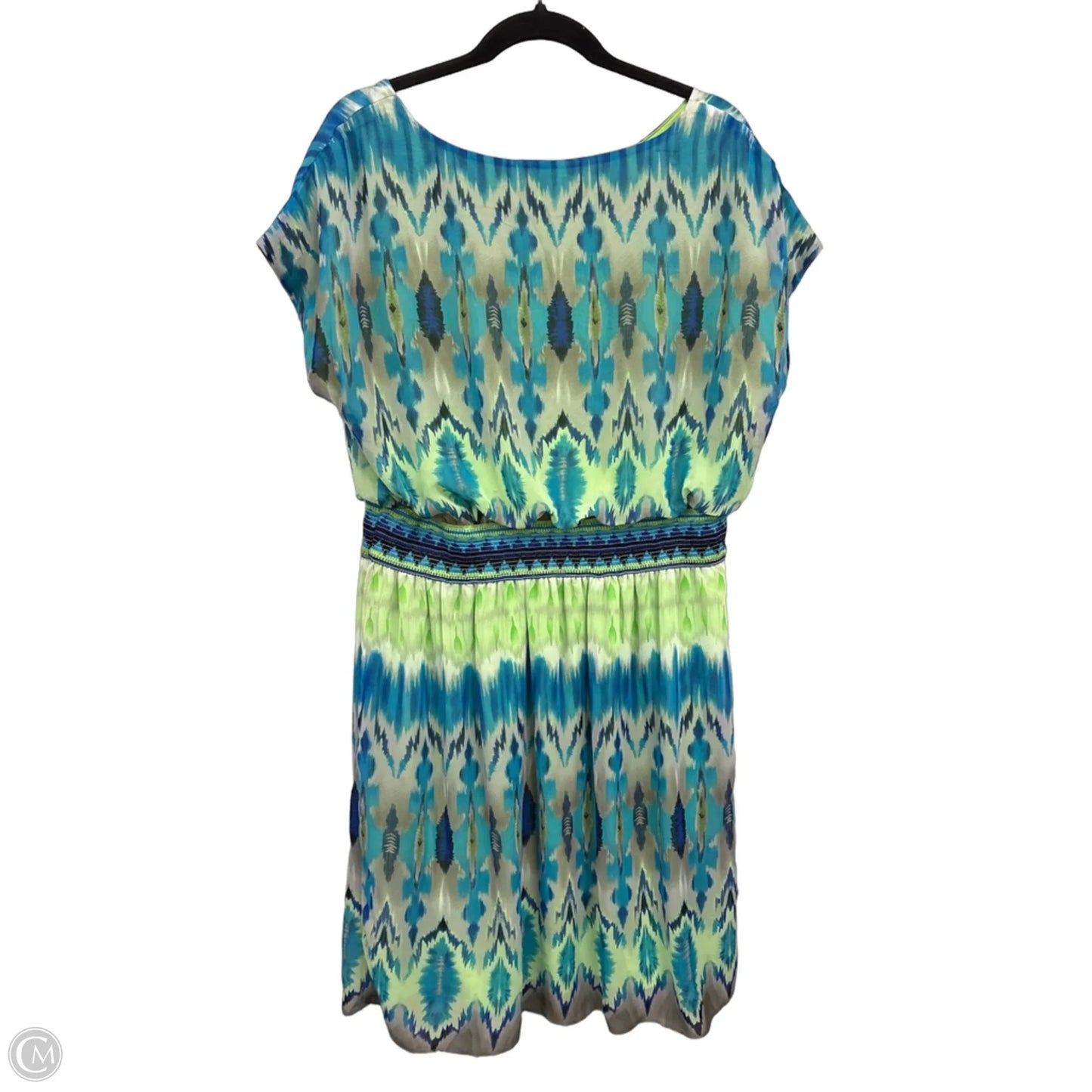 Dress Casual Midi By Tiana B In Blue & Green, Size: 16