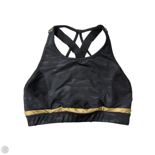 Athletic Bra By Sam Edelman In Black & Gold, Size: L