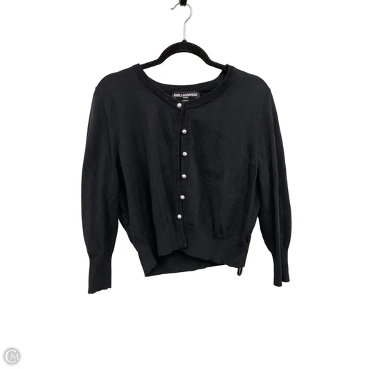 Sweater Designer By Karl Lagerfeld In Black & White, Size: Xl