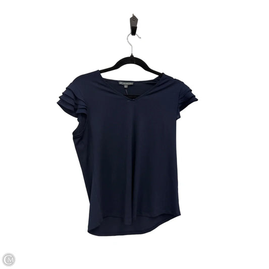 Top Short Sleeve By Adrianna Papell In Blue, Size: Xs