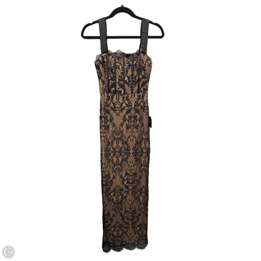 Dress Party Long By Lulus In Black & Cream, Size: Xs