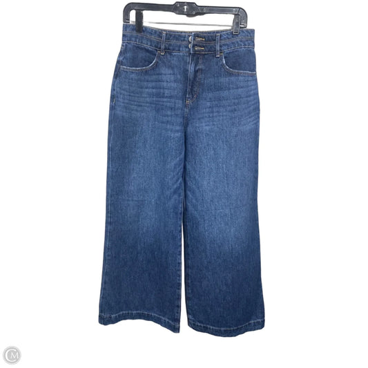 Jeans Wide Leg By Loft In Blue Denim, Size: 4