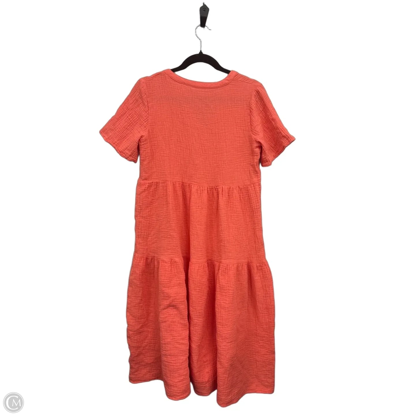 Dress Casual Midi By Clothes Mentor In Coral, Size: S