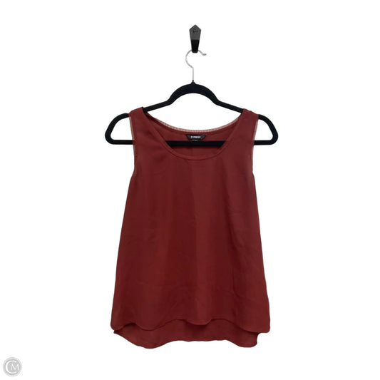 Top Sleeveless By Express In Red, Size: S