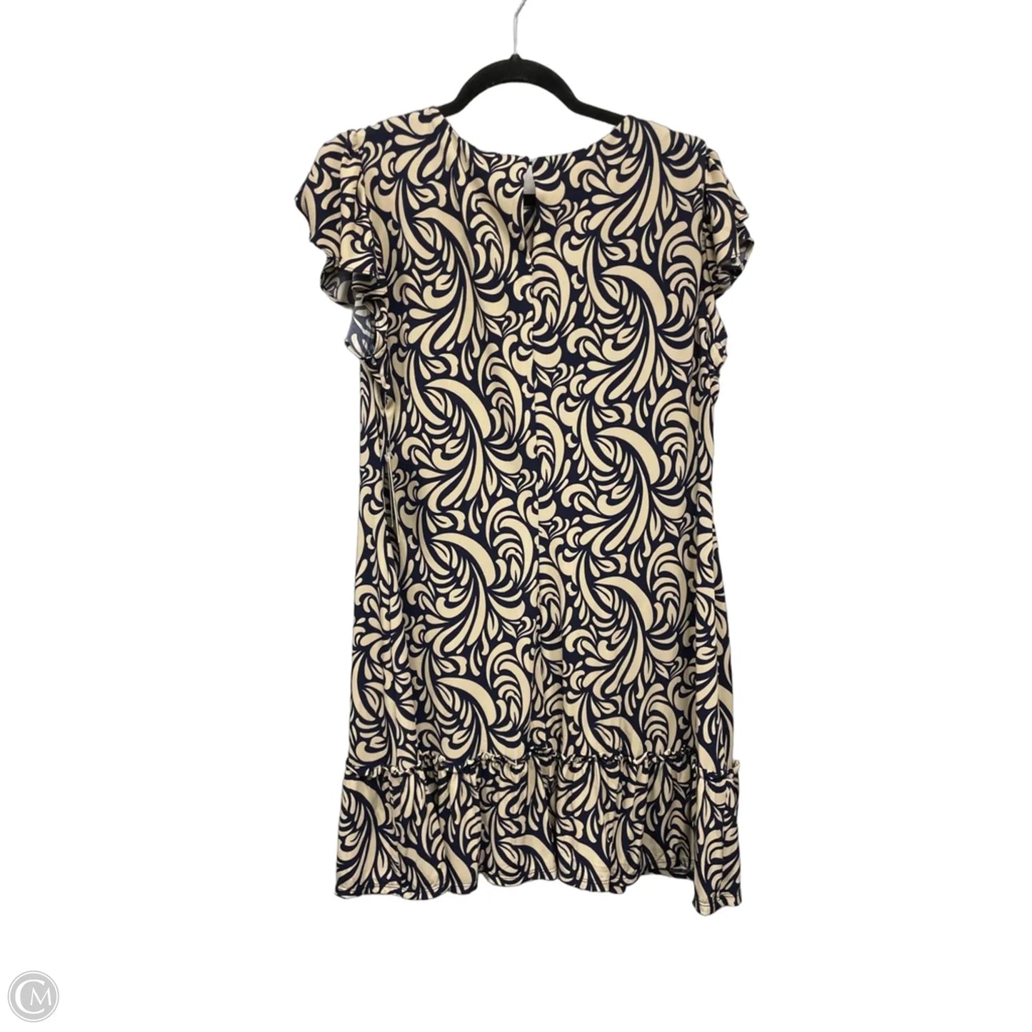 Dress Casual Short By Julian Taylor In Blue & Tan, Size: Xl