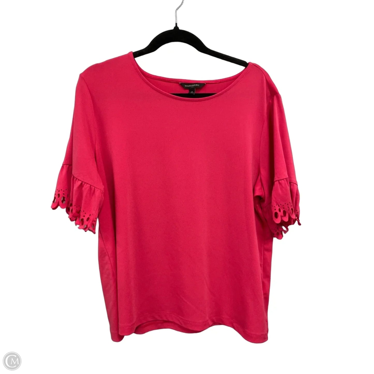 Top Short Sleeve By Banana Republic In Pink, Size: Xl