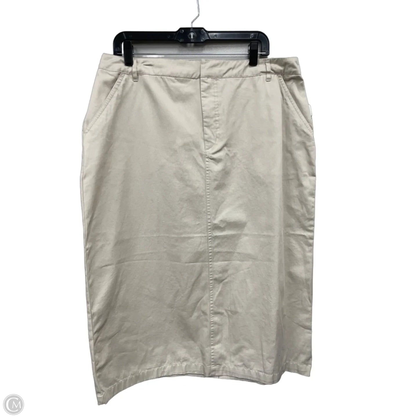 Skirt Midi By Kim Rogers In Beige, Size: 16