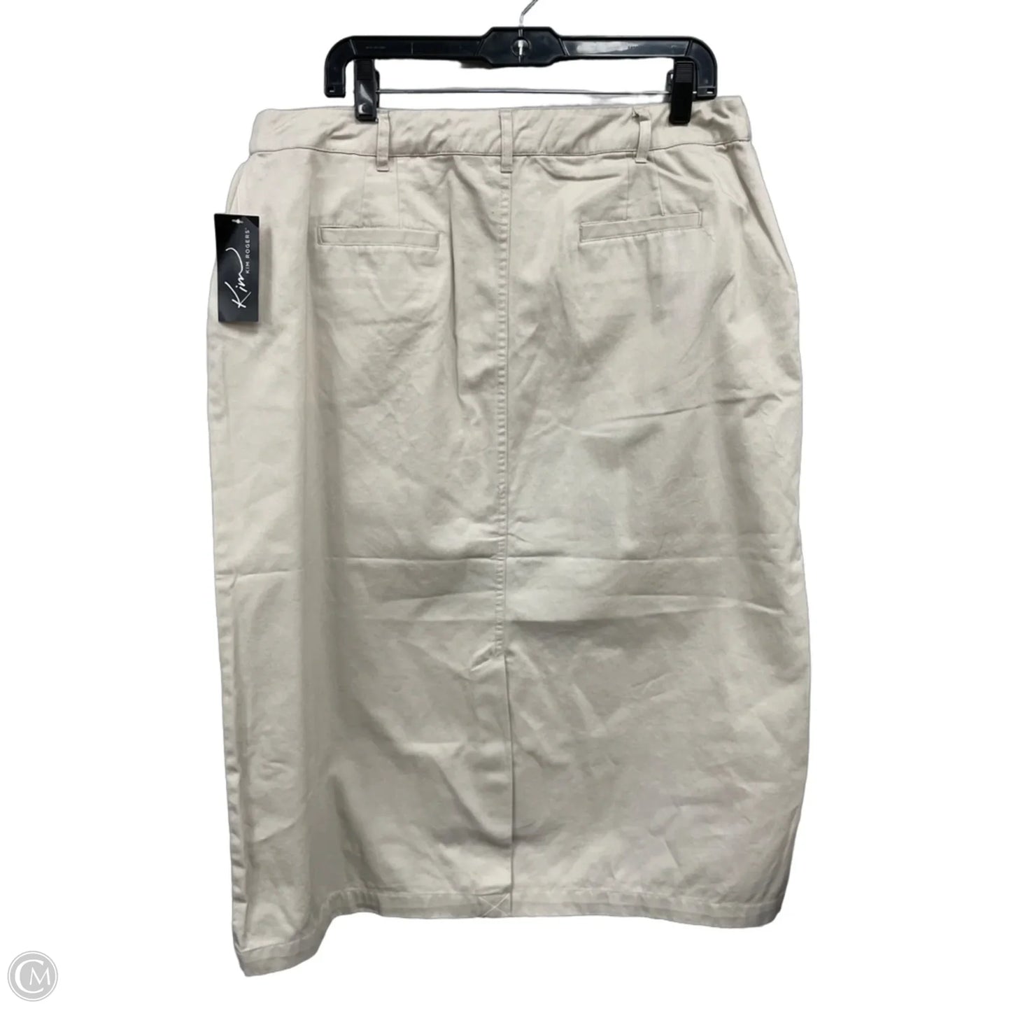 Skirt Midi By Kim Rogers In Beige, Size: 16