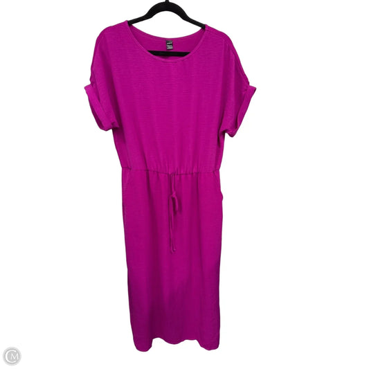 Dress Casual Midi By Shein In Purple, Size: L